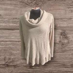 Maeve Anthropologie Cowl Neck Ruffle Sweater Size Small